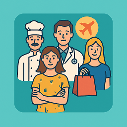 Companies in tourism, health, beauty, food, retail, and services